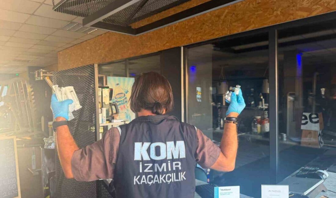 İzmir’de, polis ekipleri tarafından gerçekleştirilen eş zamanlı operasyonlarda gümrük kaçağı