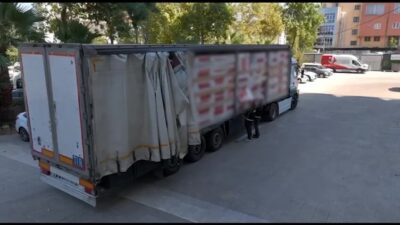 Denizli’de polis ekiplerinin tütün ve tütün mamulleri kaçakçılığına yönelik gerçekleştirdiği
