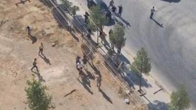Diyarbakır’ın Ergani ilçesinde nizamiye kapısında arazi anlaşmazlığı yüzünden çıkan kavgayı