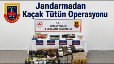 Yozgat’ın Saraykent ilçesinde jandarma ekiplerince düzenlenen kaçakçılık operasyonunda, kargo yoluyla