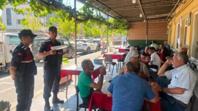 Bilecik ilinde jandarma ekipleri, vatandaşları orman yangınları ve dolandırıcılık konusunda