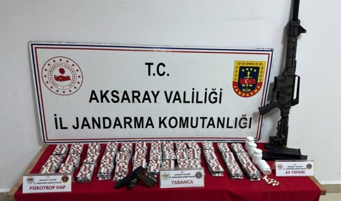 Aksaray’da, Jandarma operasyonuyla uyuşturucu imal ve ticareti yaptığı belirlenen 4