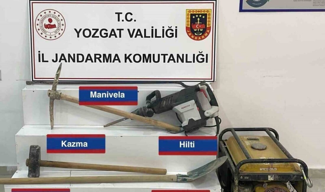 Yozgat’ta kaçak kazı yapan 4 şahıs jandarma tarafından yakalandı. Boğazlıyan
