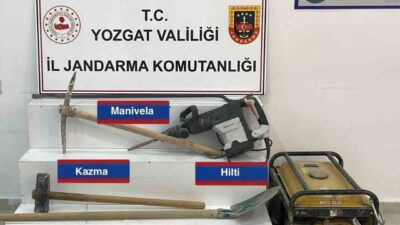 Yozgat’ta kaçak kazı yapan 4 şahıs jandarma tarafından yakalandı. Boğazlıyan