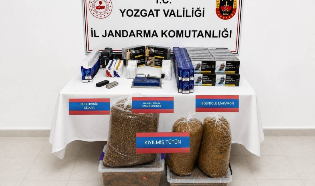 Yozgat İl Jandarma Komutanlığı ekipleri, il genelinde kaçakçılıkla mücadele kapsamında