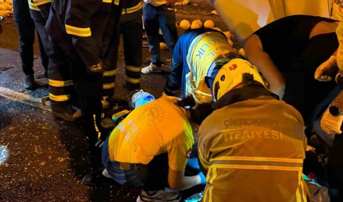 Bursa’da bir tırın, otobanda önünde seyreden bir kamyona arkadan çarpması