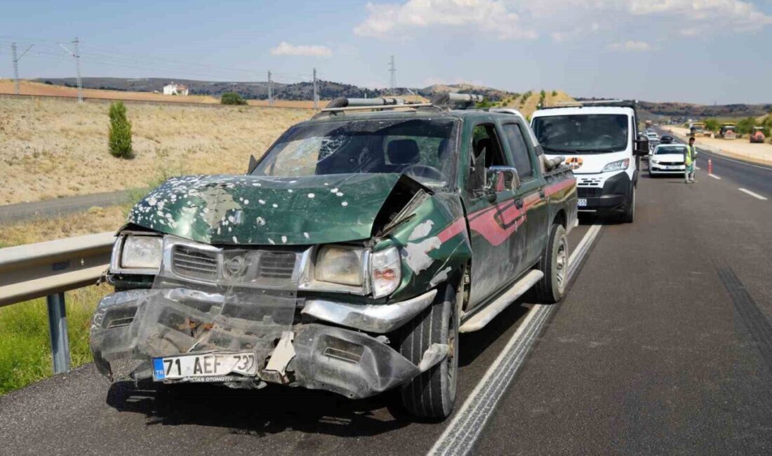 Kırıkkale’de, yol yapım çalışmalarının neden olduğu trafik yoğunluğu sonucu meydana