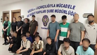 Marmaraereğlisi ilçesinde polis ekipleri tarafından durdurulan bir araçta, yasa dışı