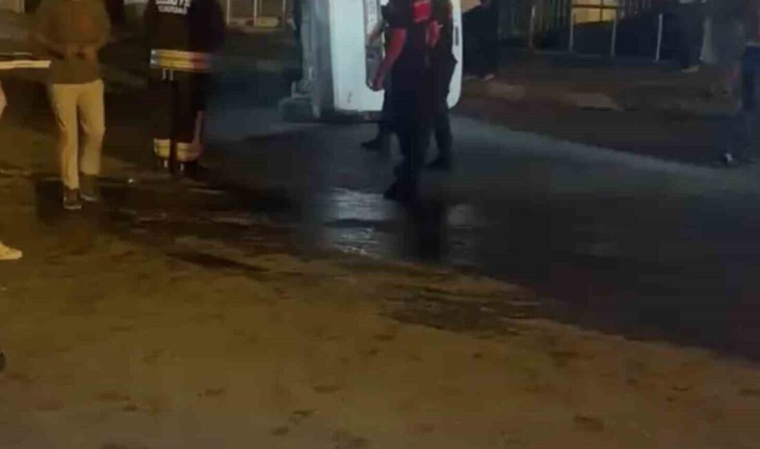 Kapaklı ilçesinde meydana gelen trafik kazasında, iki otomobilin çarpışması sonucunda