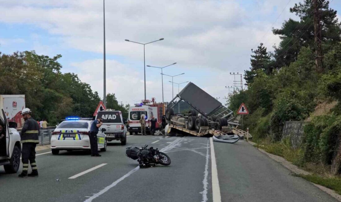 Karabük-Bartın karayolunda meydana gelen bir trafik kazasında, kontrolden çıkan ve