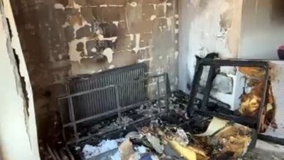 Karabük’te, 100. Yıl Mahallesi 1022 Nolu Sokak’ta bulunan bir apartman