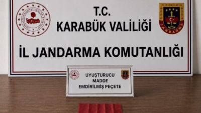 Karabük’te jandarma ekipleri tarafından düzenlenen dört ayrı operasyonda uyuşturucu madde