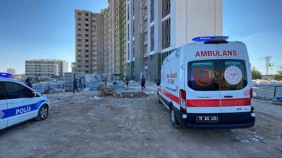 Karaman’da bir inşaat şantiyesinde meydana gelen acı olayda bir işçi,
