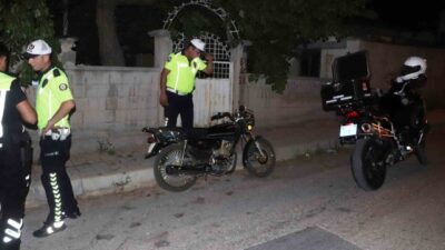 Karaman’da polisin ‘dur’ ihtarına uymayan ve ardından motosikletini terk edip