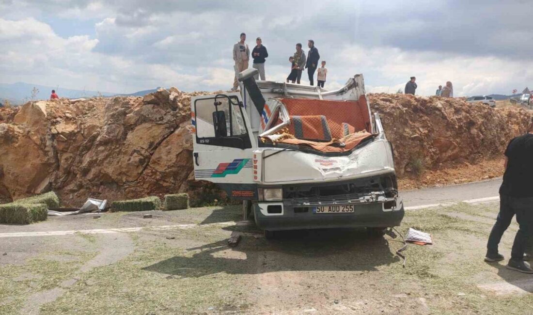 Ermenek ilçesine bağlı Tepebaşı köyü yakınlarında meydana gelen trafik kazasında,