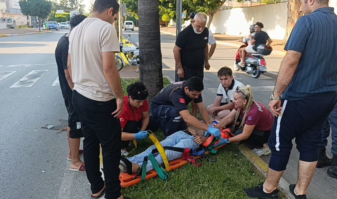 Manavgat ilçesinde bir motosiklet kazası meydana geldi. Sorgun Mahallesi Sorgun