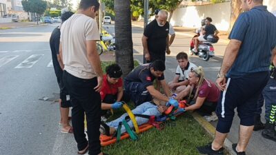 Manavgat ilçesinde bir motosiklet kazası meydana geldi. Sorgun Mahallesi Sorgun