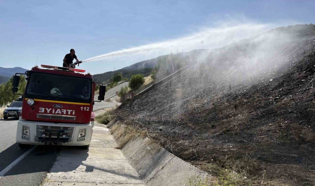 Tosya, Kastamonu ilçesinde üç ayrı noktada meydana gelen örtü yangınları,