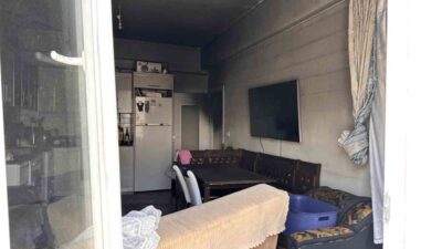 Kastamonu’da, Saraçlar Mahallesi’nde bir apartmanın kapıcı dairesinde meydana gelen yangında