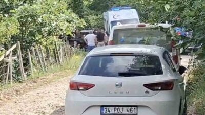 Kastamonu’nun Cide ilçesinde bir traktör duvara çarparak devrildi ve traktörün