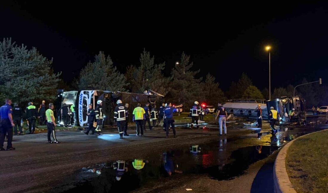 Kocasinan ilçesinde meydana gelen trafik kazasında yakıt tankeri taşıyan tır