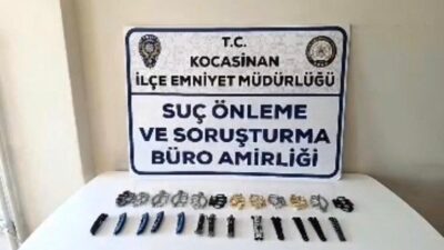 Kayseri’de polis ekipleri, ateşli silah ve diğer tehlikeli aletlerin satışını