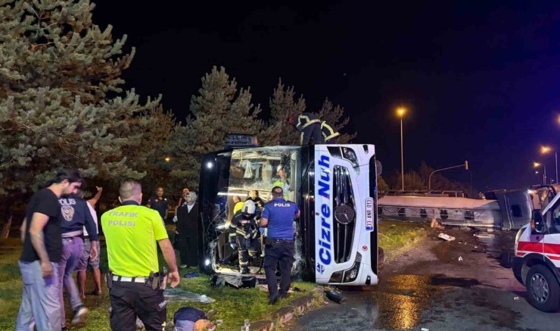 Kayseri’de meydana gelen trafik kazasında bir yolcu otobüsü ile bir