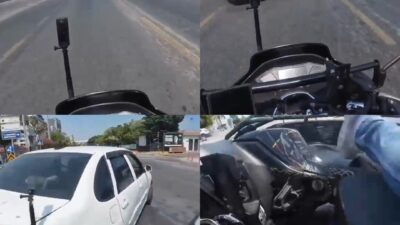 Mersin’de yaşanan kaza anları, motosiklet, elektrikli bisiklet ve araçların karıştığı