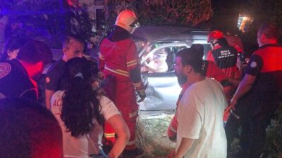 Muğla’nın Datça ilçesinde meydana gelen trafik kazasında, iki aracın karıştığı