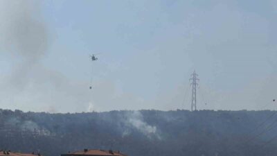 Balıkesir’in Edremit ilçesine bağlı Kadıköy’de Kazdağları’nın eteklerinde çıkan yangın, yapılan