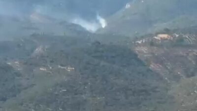 Balıkesir’in Edremit ilçesindeki Hasan Boğuldu mevkiindeki ormanlık alanda çıkan yangın,