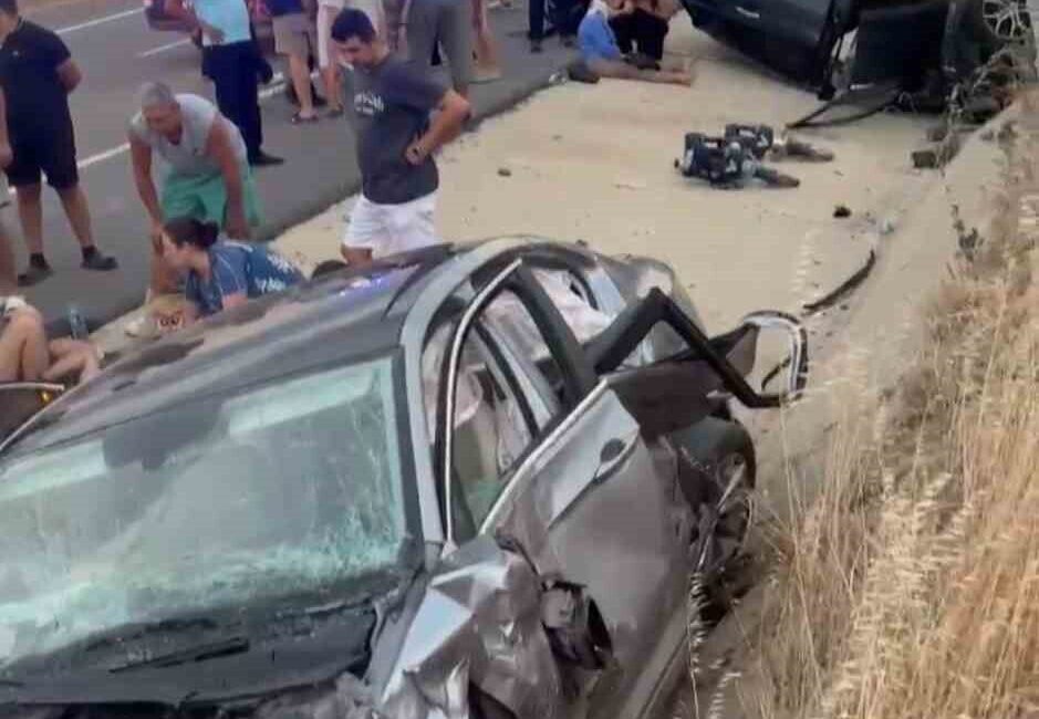 Keşan ilçesinde meydana gelen trafik kazasında 2’si ağır olmak üzere