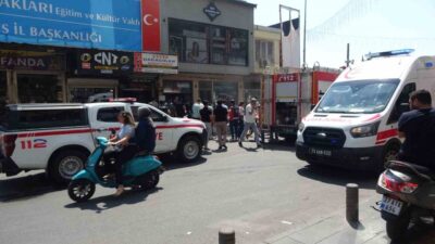 Kilis’in Cumhuriyet Caddesi’nde bulunan bir tatlıcı dükkanında çıkan yangın, büyük