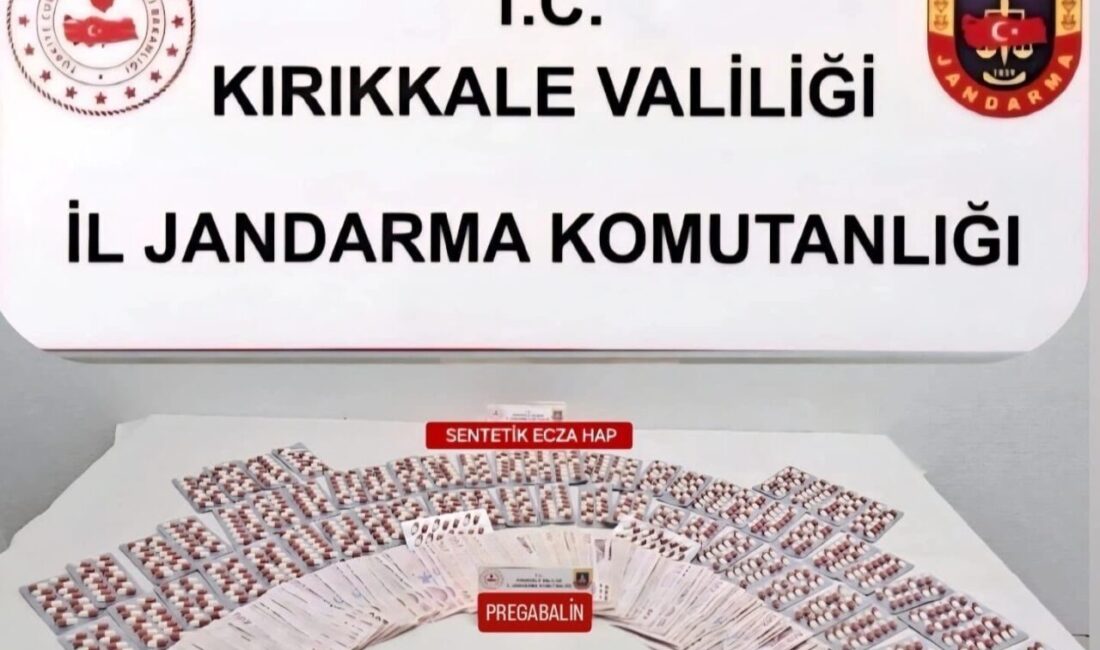 Kırıkkale’de, jandarma ekiplerinin bir evde gerçekleştirdiği aramada 880 adet sentetik