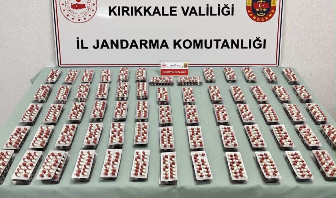 Kırıkkale ilinde, jandarma biriminin gerçekleştirdiği operasyonda bir eve yapılan baskında