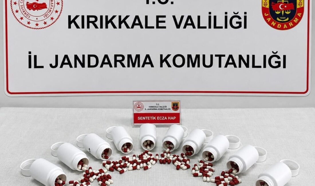 Kırıkkale’nin Yahşihan ilçesinde jandarma tarafından gerçekleştirilen operasyonda, 544 adet sentetik