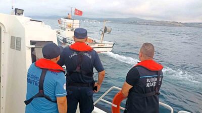 Kırklareli İl Tarım ve Orman Müdürlüğü ekipleri, denizde yasa dışı