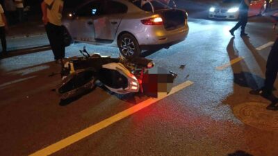 Kırşehir’de meydana gelen trafik kazasında, ters yöne giren bir motosiklet