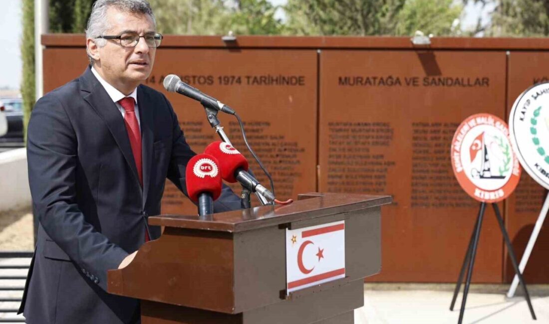 KKTC Cumhurbaşkanı Tufan Erhürman, Muratağa-Sandallar ve Atlılar şehitlerini anma töreninde