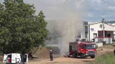 Kocaeli’nin Başiskele ilçesinde doğal gaz boru hattının çalışma sırasında delinmesi