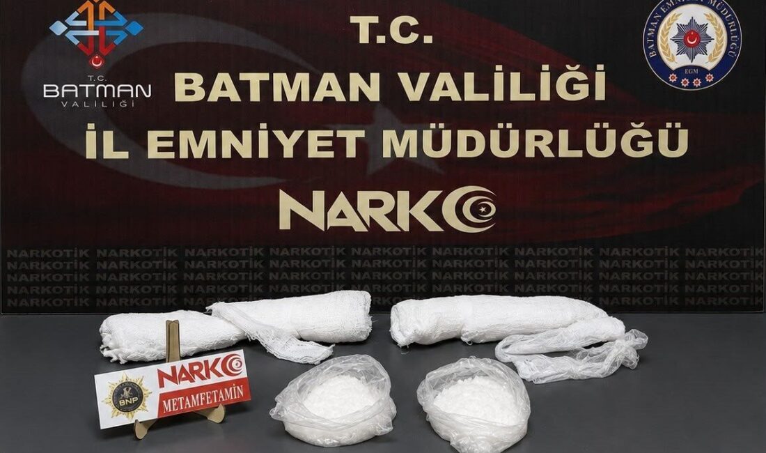 Batman’da, bir şahıs tutuklandı çünkü kolundaki alçı içerisine 1 kilo