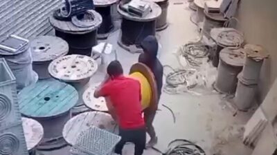 Hatay’ın Antakya ilçesinde, depremzedelerin kullandığı Osmanağa Konteyner Kent’te meydana gelen