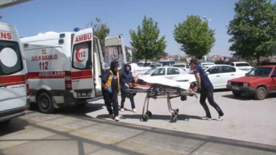 Konya’nın Beyşehir ilçesinde bir trafik kazası meydana geldi, sürücü ağır