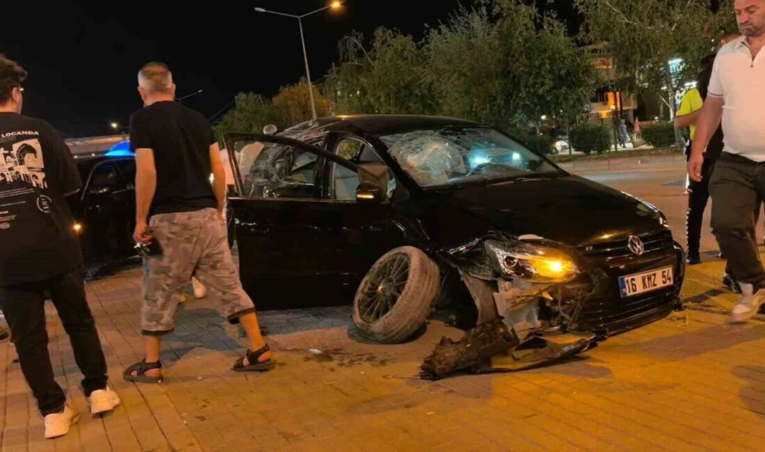 İnegöl ilçesinde meydana gelen trafik kazasında sürücü Muhammet A. kontrolünden