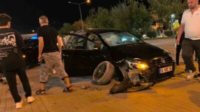 İnegöl ilçesinde meydana gelen trafik kazasında sürücü Muhammet A. kontrolünden