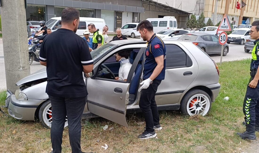 Bir trafik kazası, Bursa’nın İnegöl ilçesinde meydana geldi ve kazada