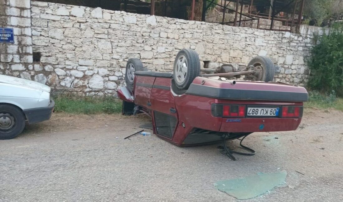Aydın’ın Efeler ilçesinde, iddiaya göre önüne çıkan motosiklete çarpmamak için