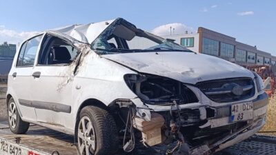 Konya’nın Derebucak ilçesinde meydana gelen bir trafik kazasında 4 kişi