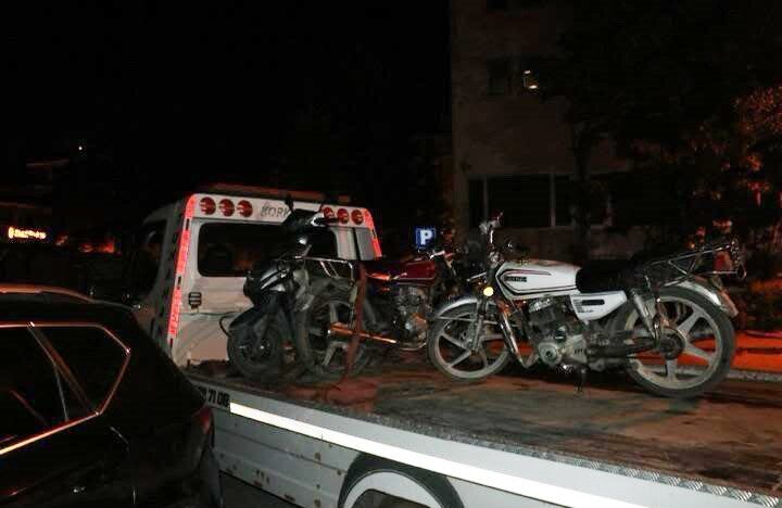 Çumra ilçesinde polis ekipleri tarafından motosiklet sürücülerine yönelik gerçekleştirilen denetimlerde