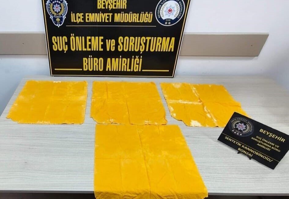 Konya’nın Beyşehir ilçesinde gerçekleştirilen operasyonda, polis ekipleri tarafından 8 adet